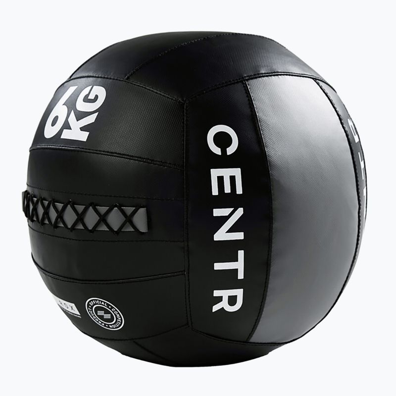 Piłka lekarska CENTR Competition Wall Ball Centr x Hyrox 6 kg black 2