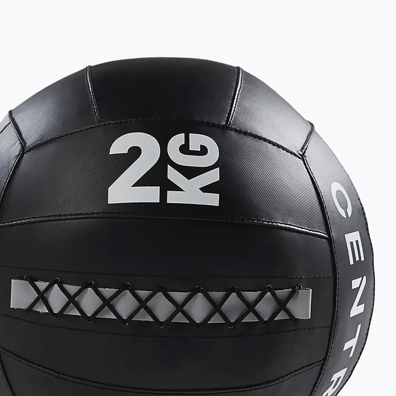 Piłka lekarska CENTR Wall Ball Centr x Hyrox 2 kg black 2