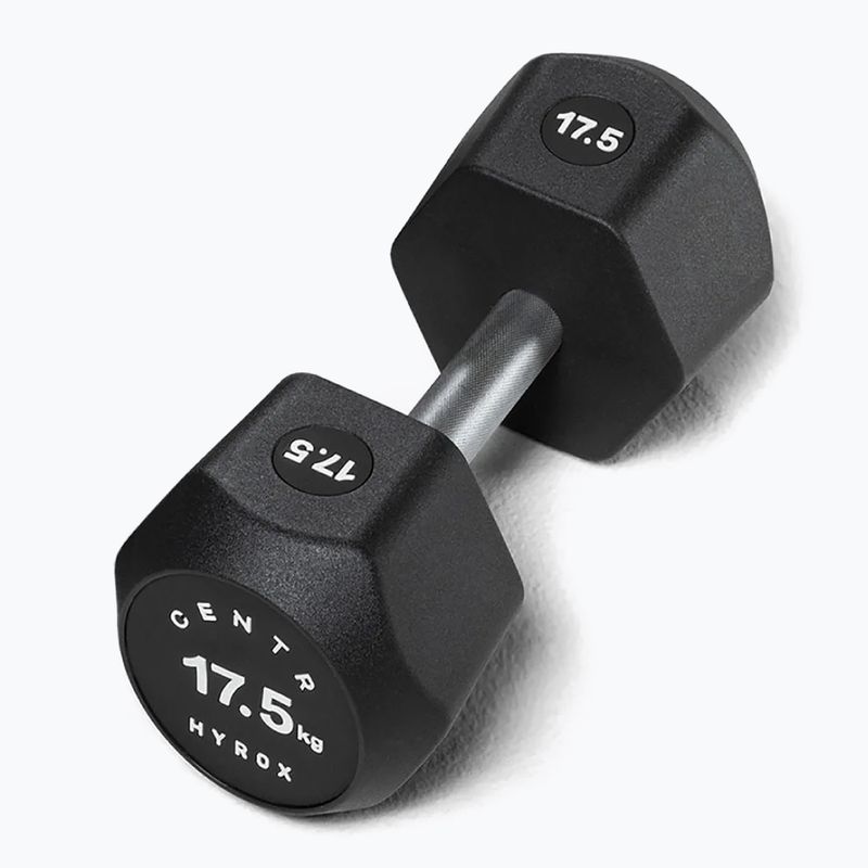 Hantel Centr Urethane Dumbbell Centr x Hyrox 17,5 kg black