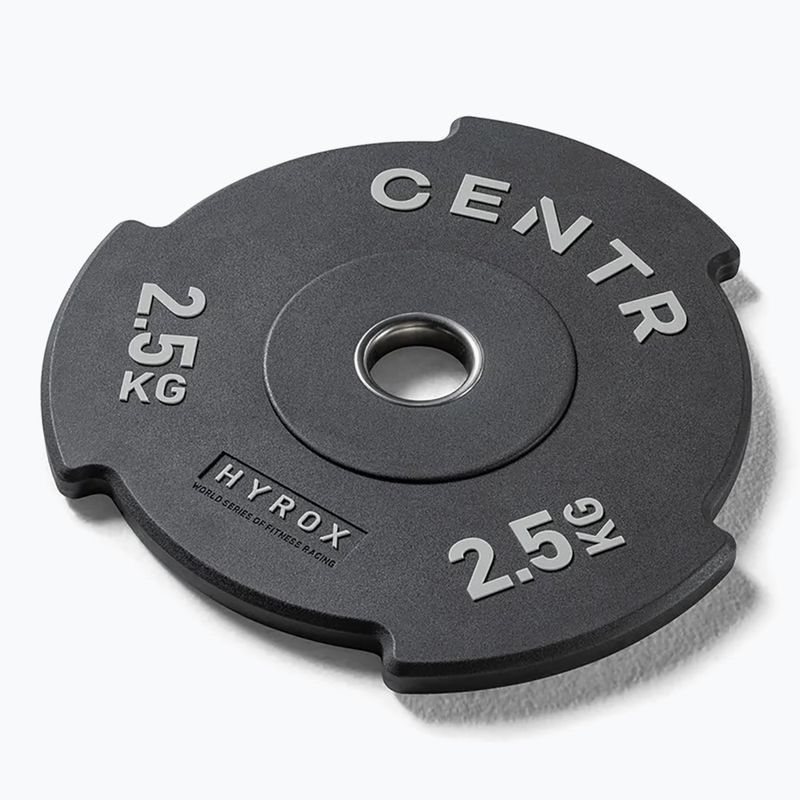 Obciążenie bumperowe Centr Olimpijski Centr x Hyrox Interlocking Bumper Plate 2 pcs black 2