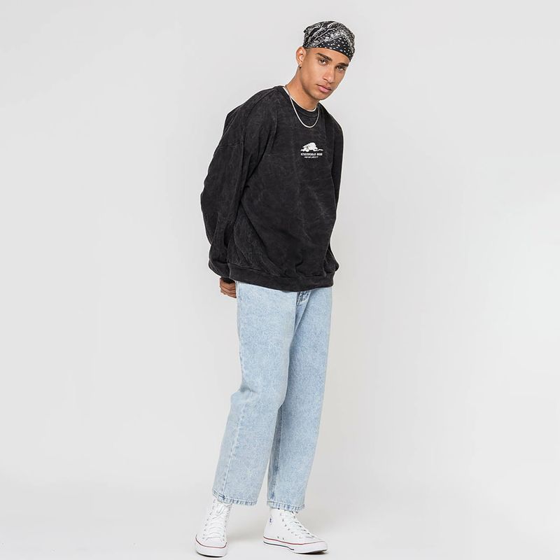 Bluza męska Kaotiko Washed Netherworld Door black 2