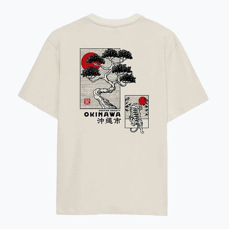 Koszulka męska Kaotiko Washed Okinawa Japan Organic ivory 4