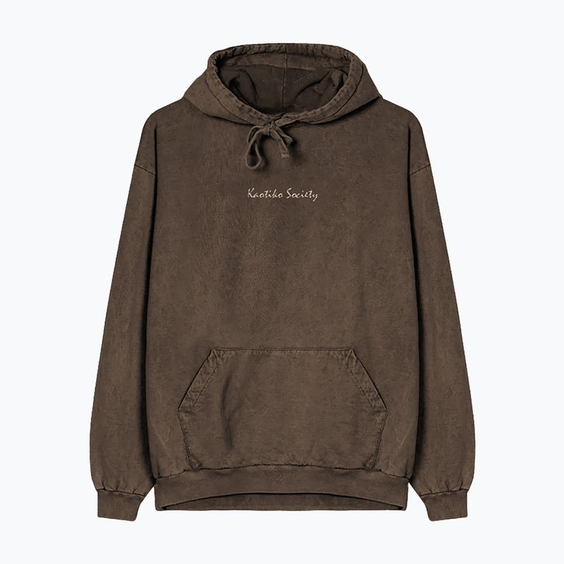Bluza męska Kaotiko Washed Vancouver Society brown 3