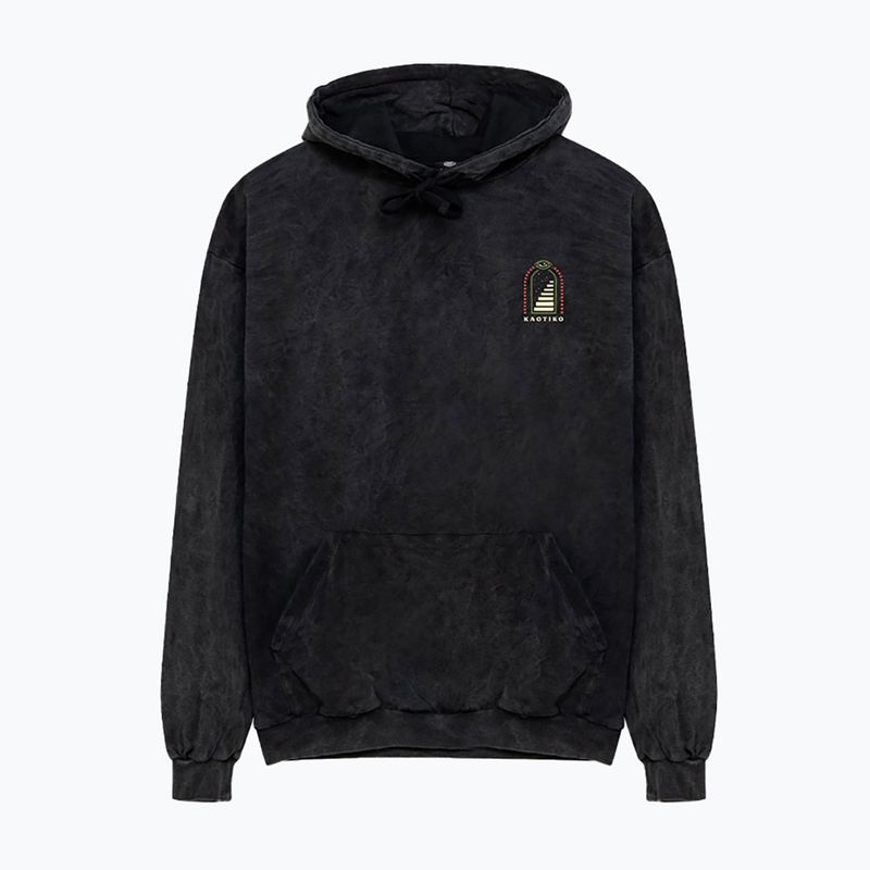 Bluza męska Kaotiko Washed Trust Your Intuition black