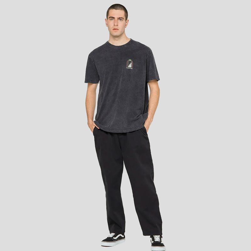 Koszulka męska Kaotiko Washed Trust Your Intuition black 2