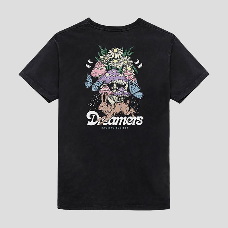 Koszulka męska Kaotiko Washed Dreamers black 2