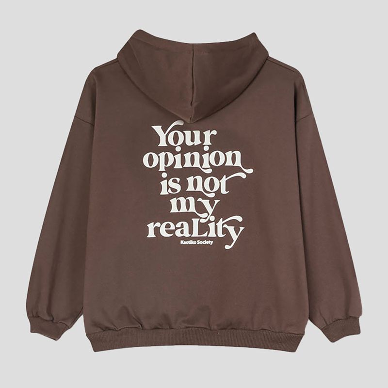 Bluza damska Kaotiko Your Opinion brown 5