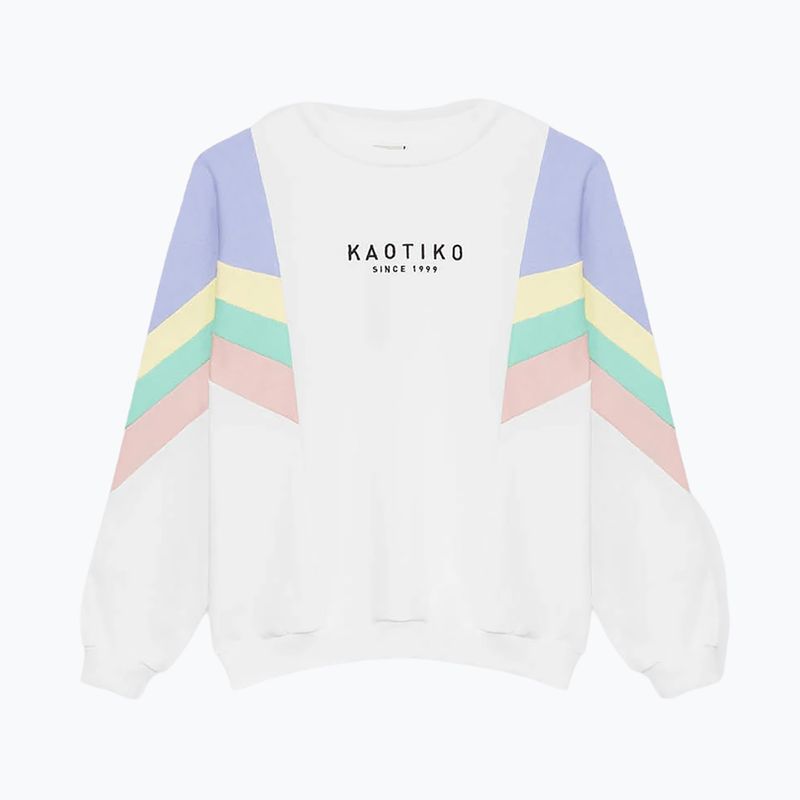 Bluza damska Kaotiko Ginger blanco/grape/amarillo 3