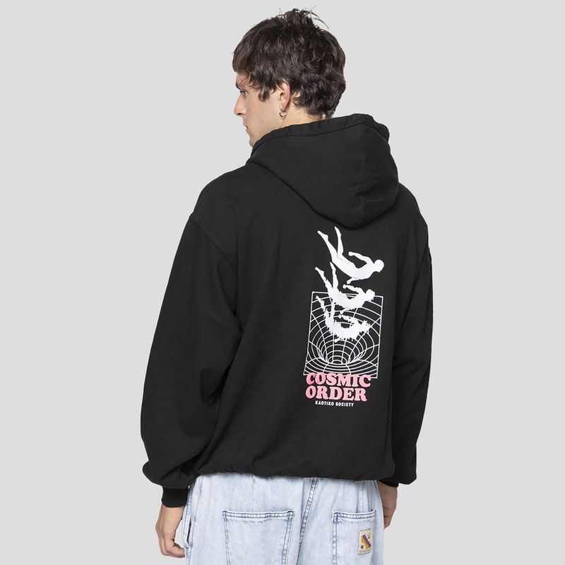 Bluza męska Kaotiko Washed Cosmic Order black 2
