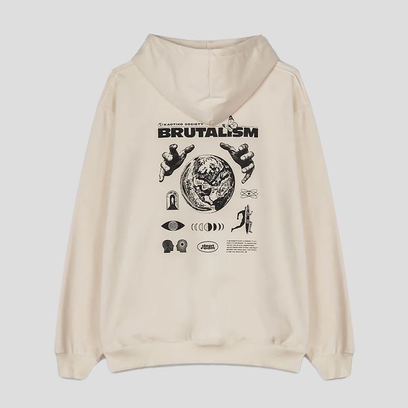 Bluza męska Kaotiko Brutalism bone 2