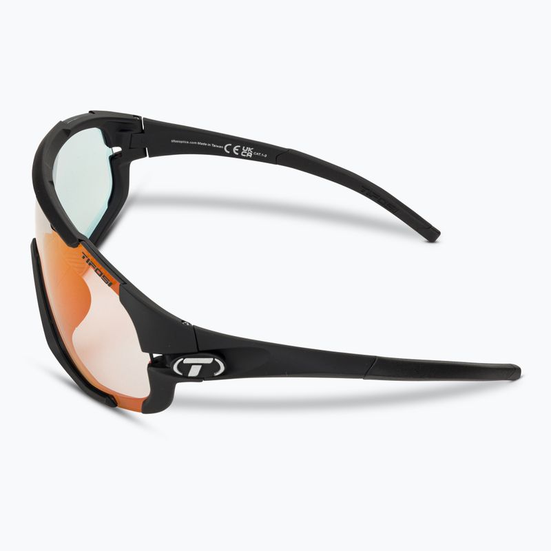 Okulary przeciwsłoneczne Tifosi Sledge Fototec matte black/clarion red fotochrom 4