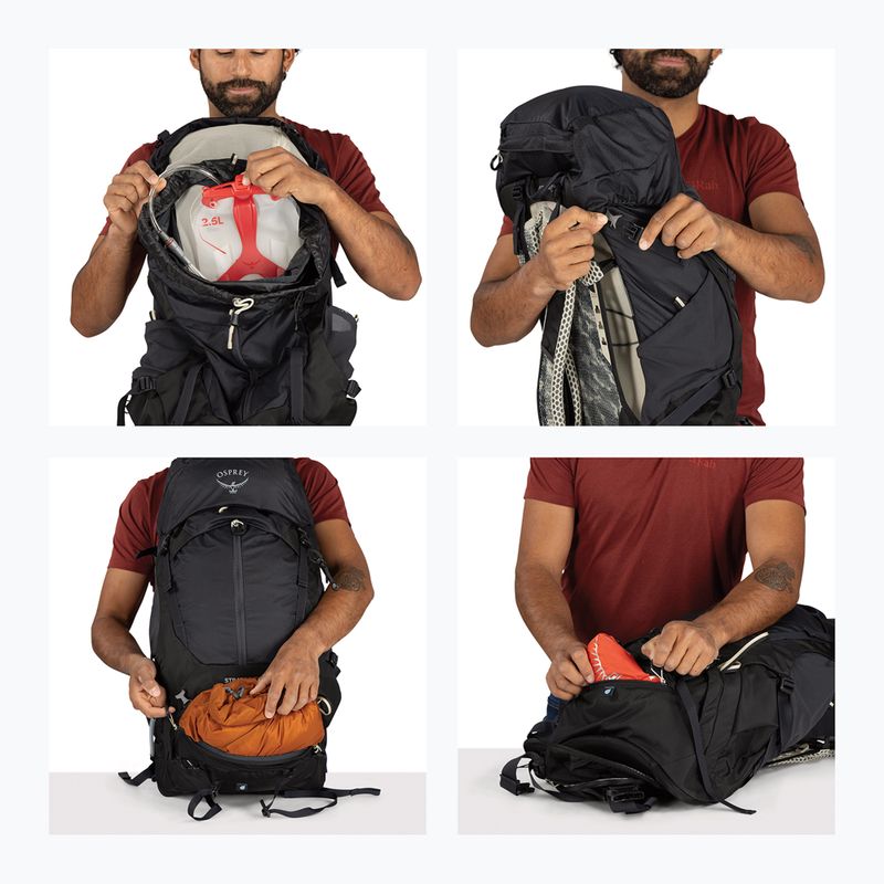 Plecak turystyczny męski Osprey Stratos 36 l raven black 15
