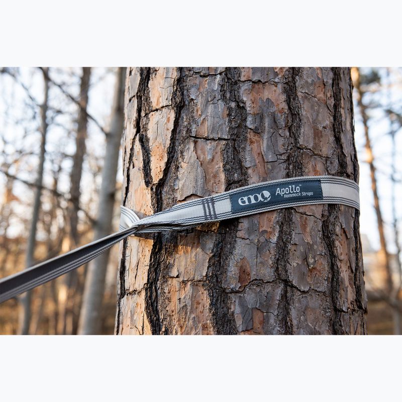 Pasek mocujący do hamaka ENO Apollo Hammock grey/charcoal 6