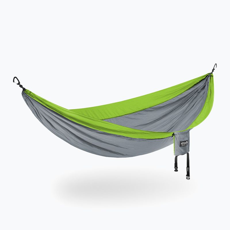 Hamak turystyczny ENO SingleNest grey chartreuse