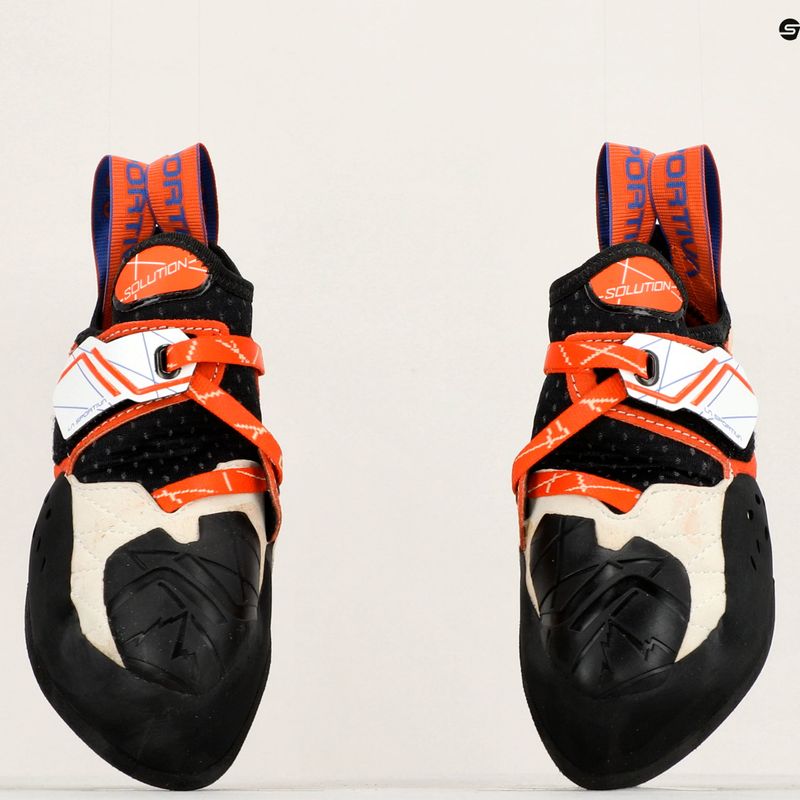 Buty wspinaczkowe damskie La Sportiva Solution white/lily orange Solution ZFCS014W00003 12