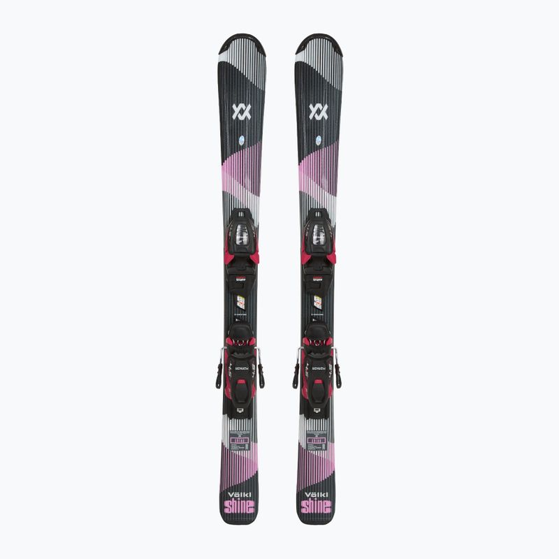 Narty zjazdowe dziecięce Völkl Shine Jr + wiązania 4.5 VMotion Jr Lady 100-120 cm black/pink