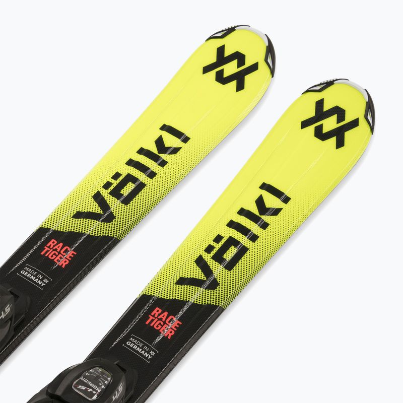 Narty zjazdowe dziecięce Völkl Racetiger Jr Yellow + wiązania 7.0 VMotion Jr 130-160 cm 4