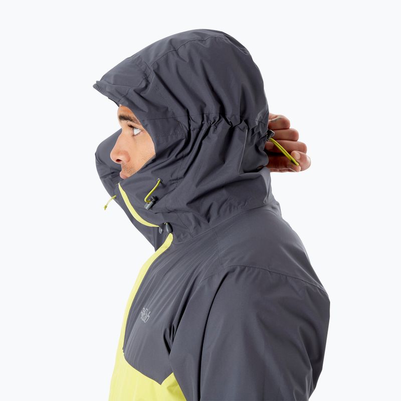 Kurtka przeciwdeszczowa męska Rab Downpour Eco graphene/zest 7