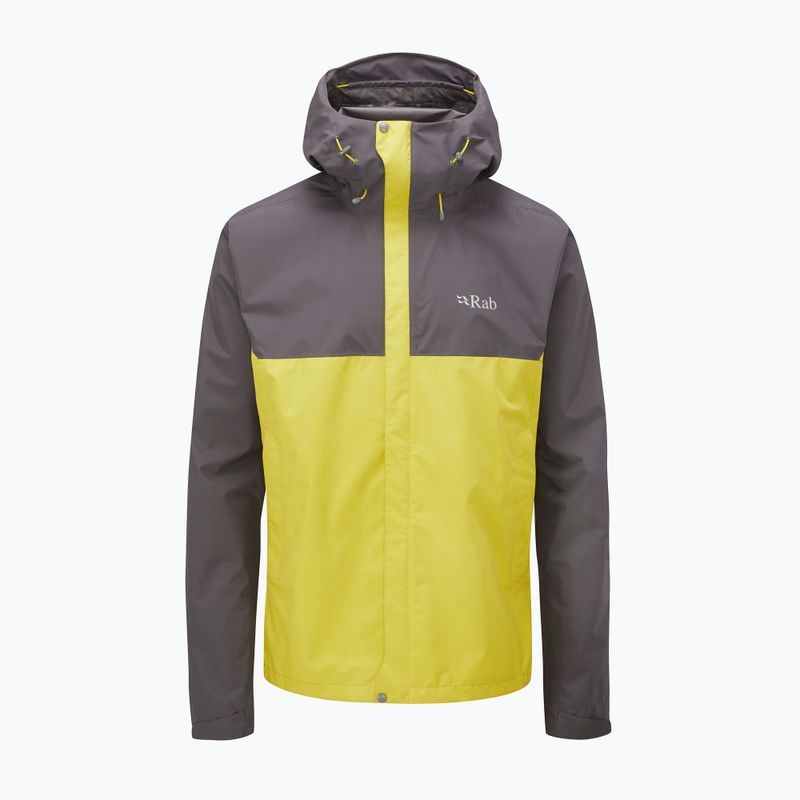 Kurtka przeciwdeszczowa męska Rab Downpour Eco graphene/zest 13