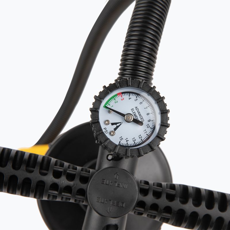 Pompka ręczna Advanced Elements Double Action Hand Pump w/Pressure Gauge yellow/black 3