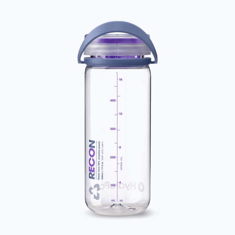 Butelka turystyczna HydraPak Recon 500 ml clear/iris violet 2