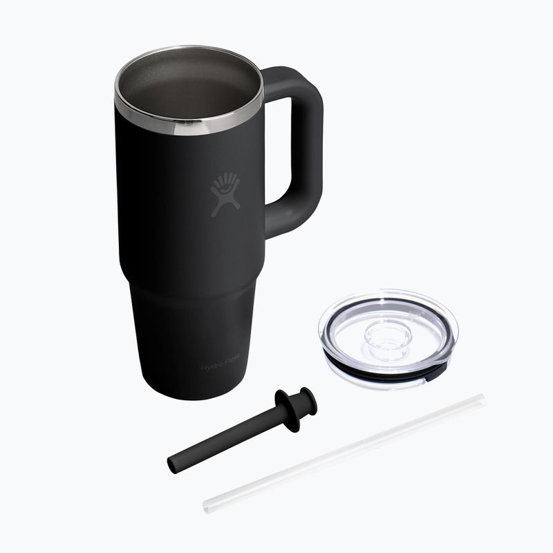 Kubek Hydro Flask Travel Tumbler Clear Lid 710 ml black 4