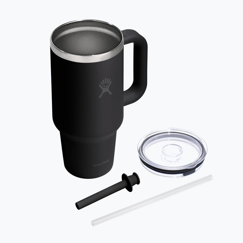 Kubek termiczny Hydro Flask Travel Tumbler Clear Lid black 4