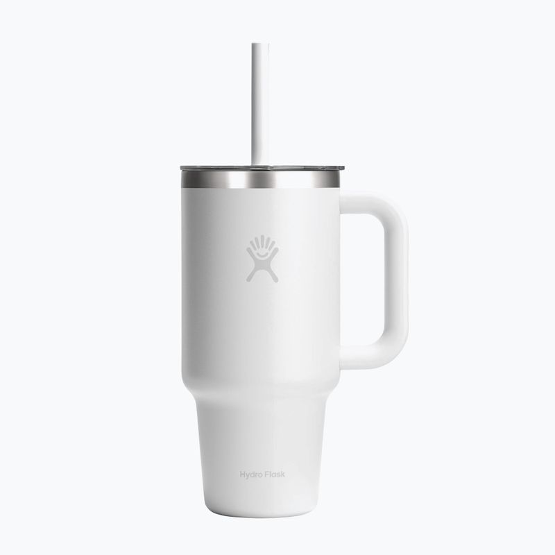 Kubek termiczny Hydro Flask Travel Tumbler Clear Lid white