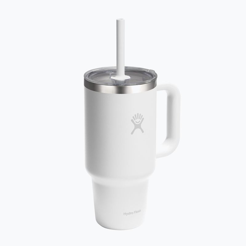 Kubek termiczny Hydro Flask Travel Tumbler Clear Lid white 2