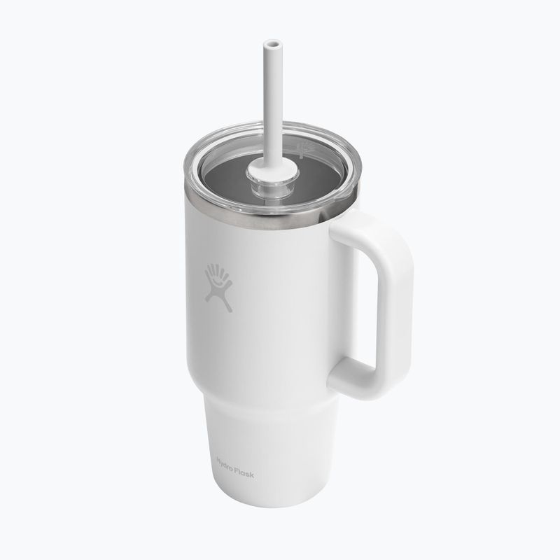 Kubek termiczny Hydro Flask Travel Tumbler Clear Lid white 3