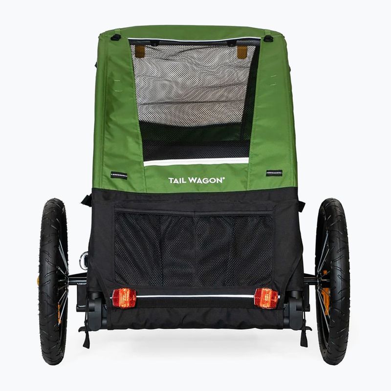Przyczepka rowerowa dla psa Burley Tail Wagon black/green 2