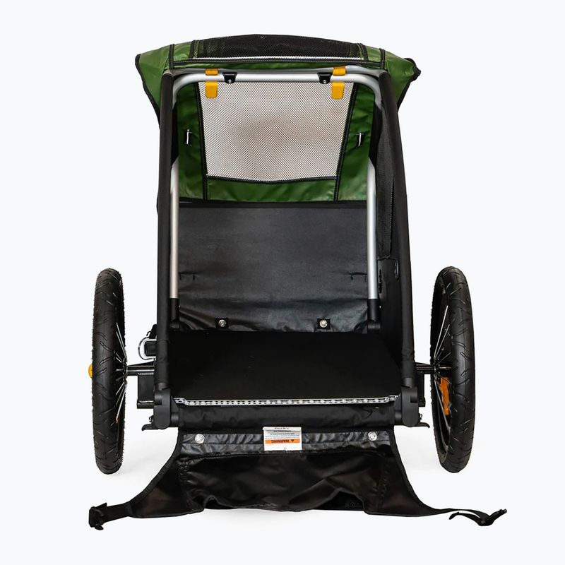 Przyczepka rowerowa dla psa Burley Tail Wagon black/green 3