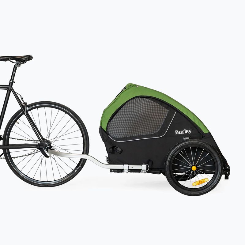 Przyczepka rowerowa dla psa Burley Tail Wagon black/green 4