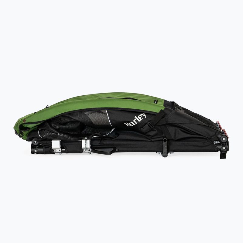 Przyczepka rowerowa dla psa Burley Tail Wagon black/green 5