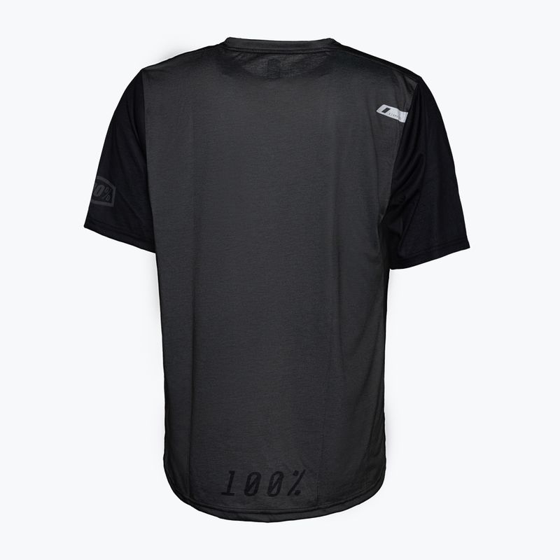 Koszulka rowerowa męska 100% Airmatic black charcoal 2