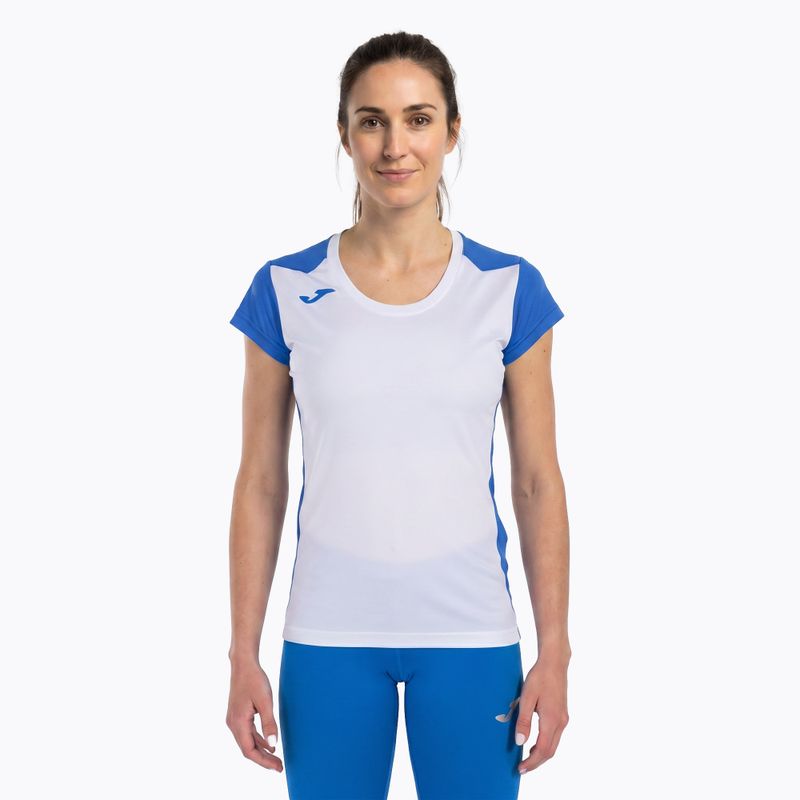 Koszulka do biegania damska Joma Record II white/royal