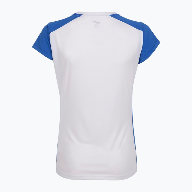 Koszulka do biegania damska Joma Record II white/royal 7
