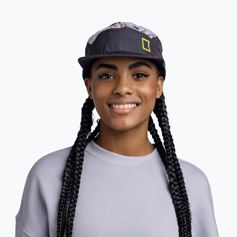 Czapka z daszkiem BUFF 5 Panel Explore reige black 3