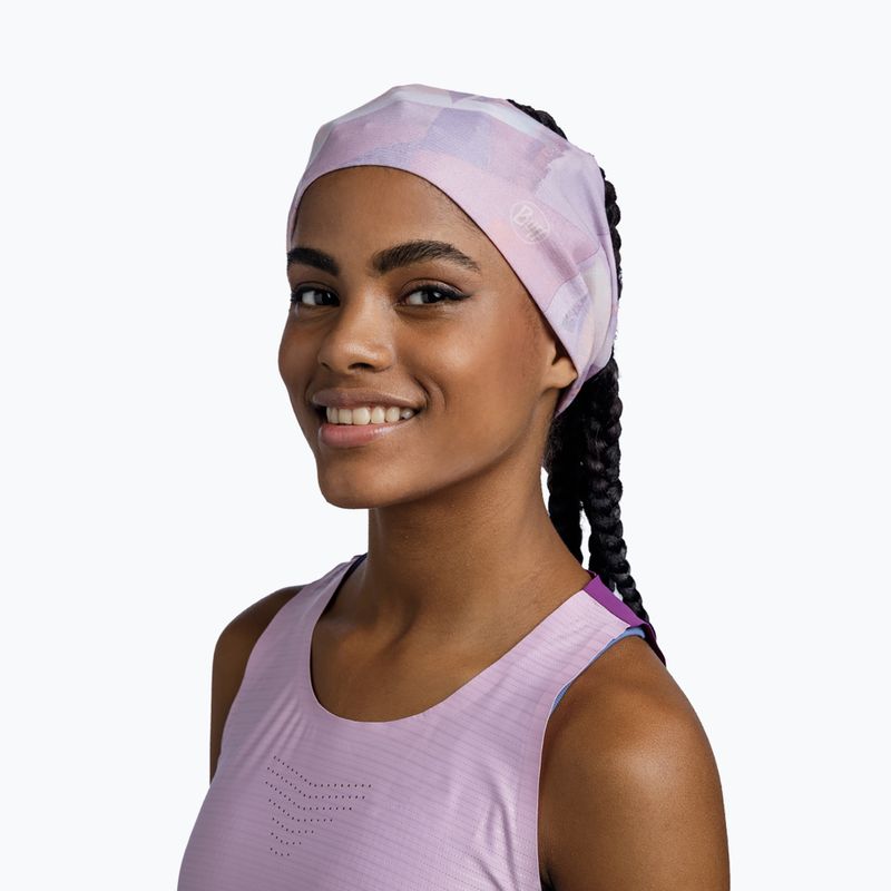 Opaska na głowę BUFF Coolnet UV Wide Shane orchid 2