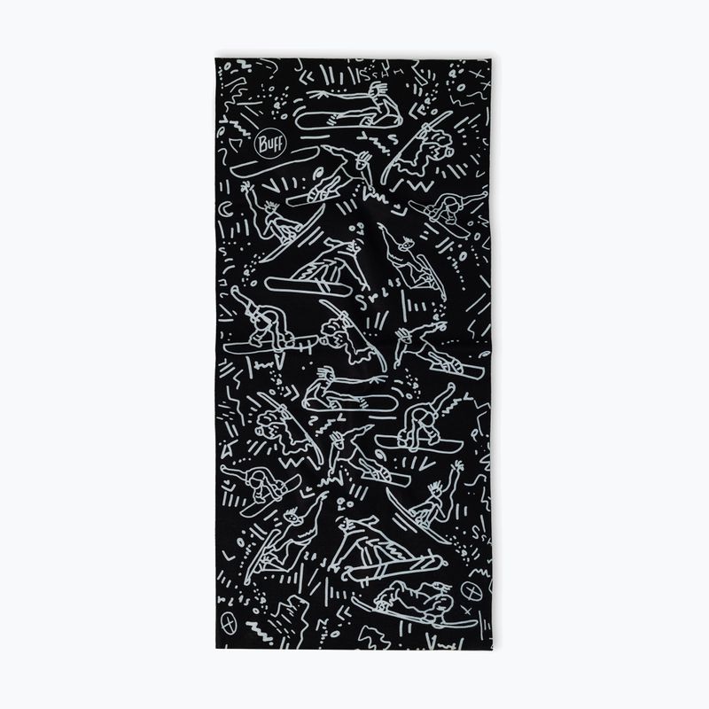 Chusta wielofunkcyjna dziecięca BUFF Original Ecostretch tivat black 2