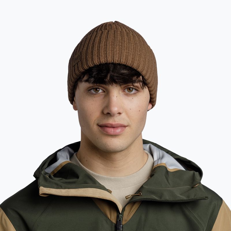 Czapka zimowa BUFF Knitted Rutger brindle brown 3