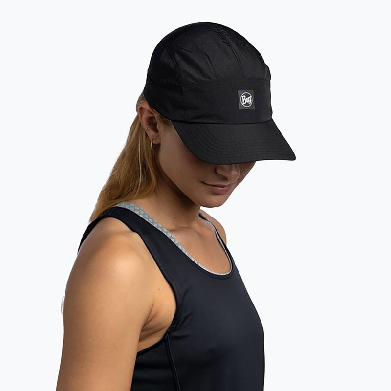 Czapka z daszkiem BUFF Speed Solid black 3