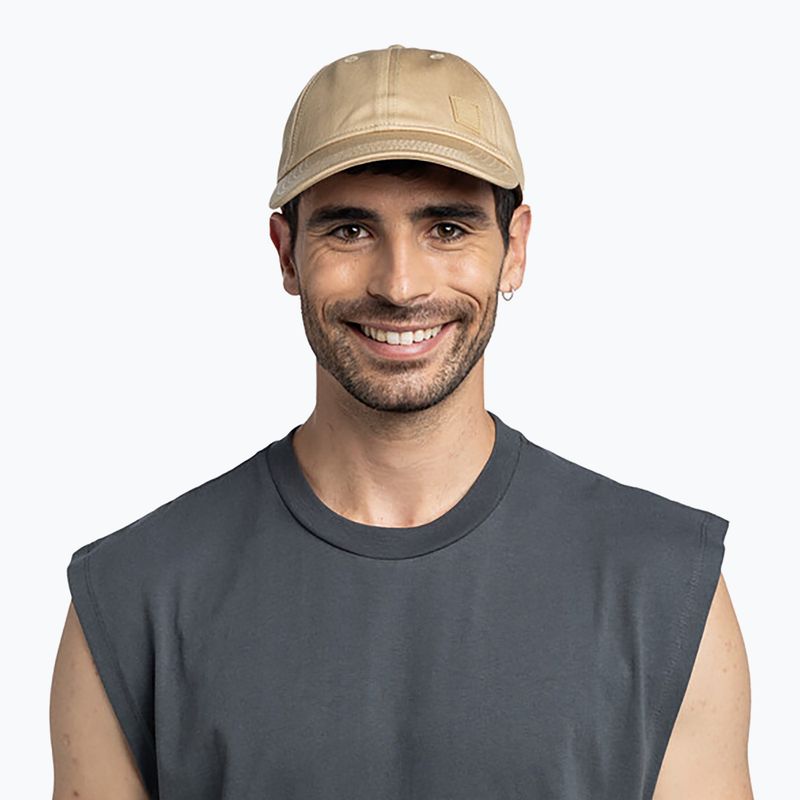 Czapka z daszkiem BUFF Baseball solid sand 4