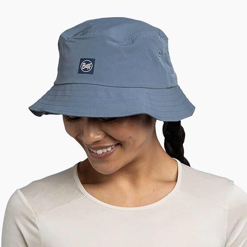 Kapelusz BUFF Adventure Bucket Solid stone blue 4