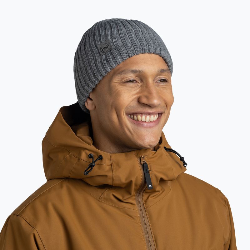 Czapka zimowa BUFF Knitted Rutger iron grey 3