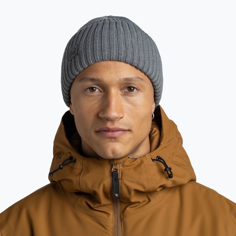 Czapka zimowa BUFF Knitted Rutger iron grey 4