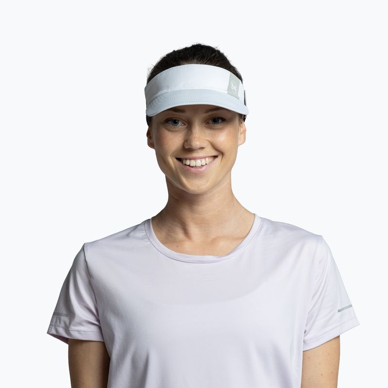 Daszek do biegania BUFF Speed solid white 3