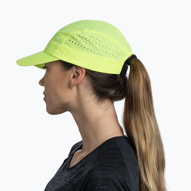 Czapka z daszkiem BUFF Speed solid lime 4