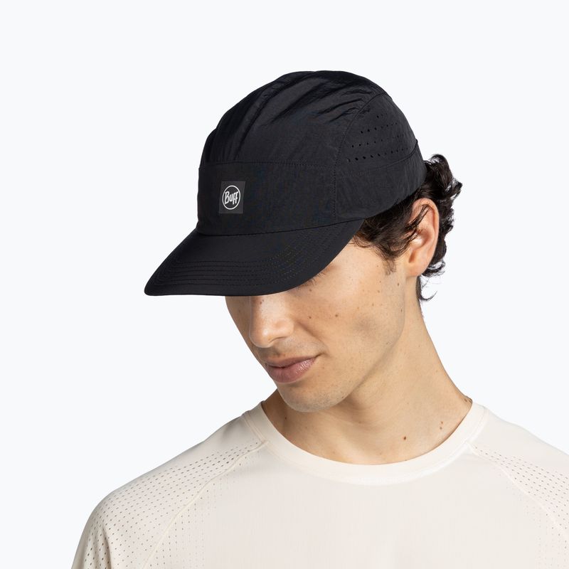Czapka z daszkiem BUFF Speed solid black 4