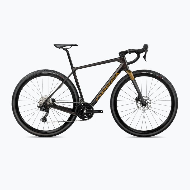 Rower gravelowy Orbea Terra M30 Team 2025 cosmic carbon view/metallic olive green